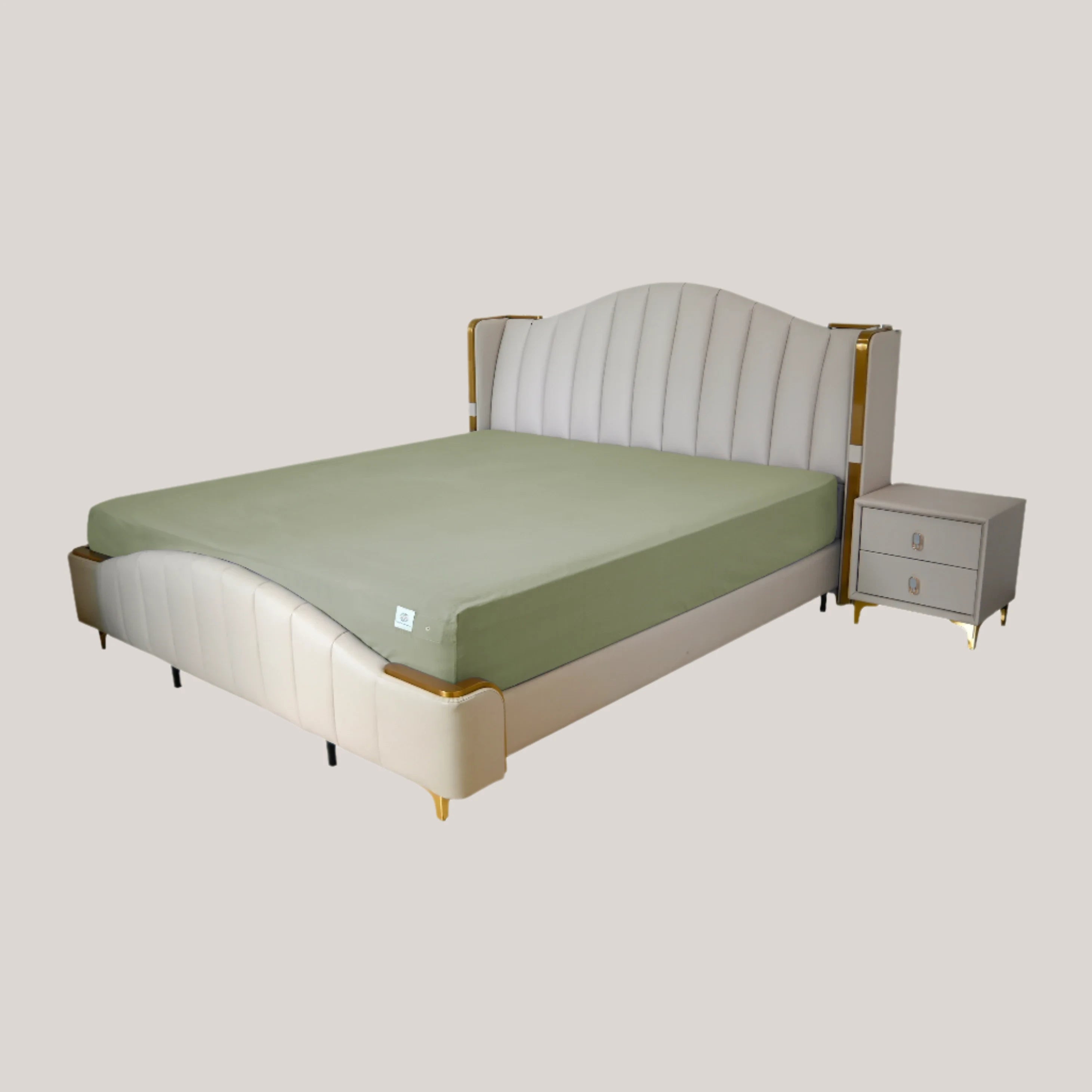 Earthing Fitted Sheet Organic Cotton with Conductive Silver Fiber Grounding Bed Sheet Fitted Sheet for Nature Wellness